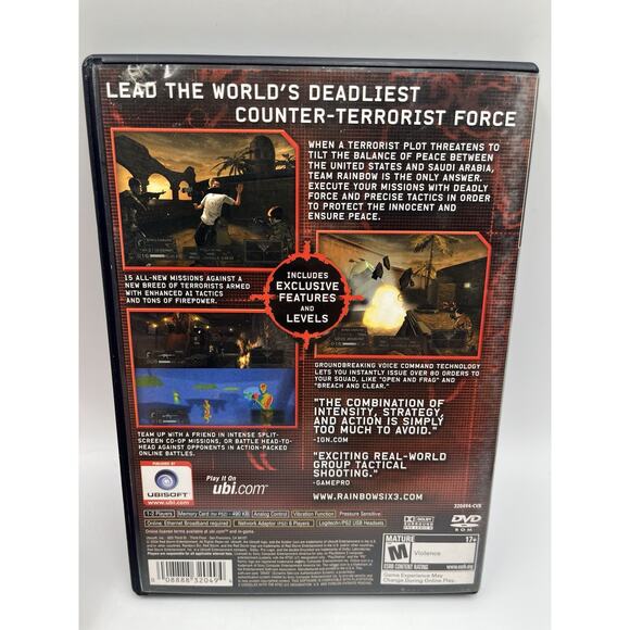 Tom Clancys Rainbow Six 3 (PlayStation 2 PS2) Complete In Box - Picture 4 of 8